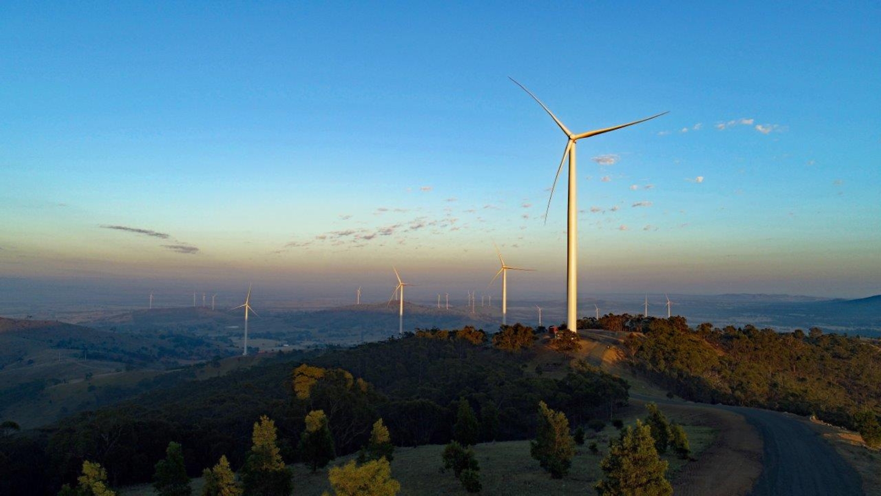 MCEC prioritises sustainability with renewable energy, water conservation, zero carbon emissions, and wind turbines.