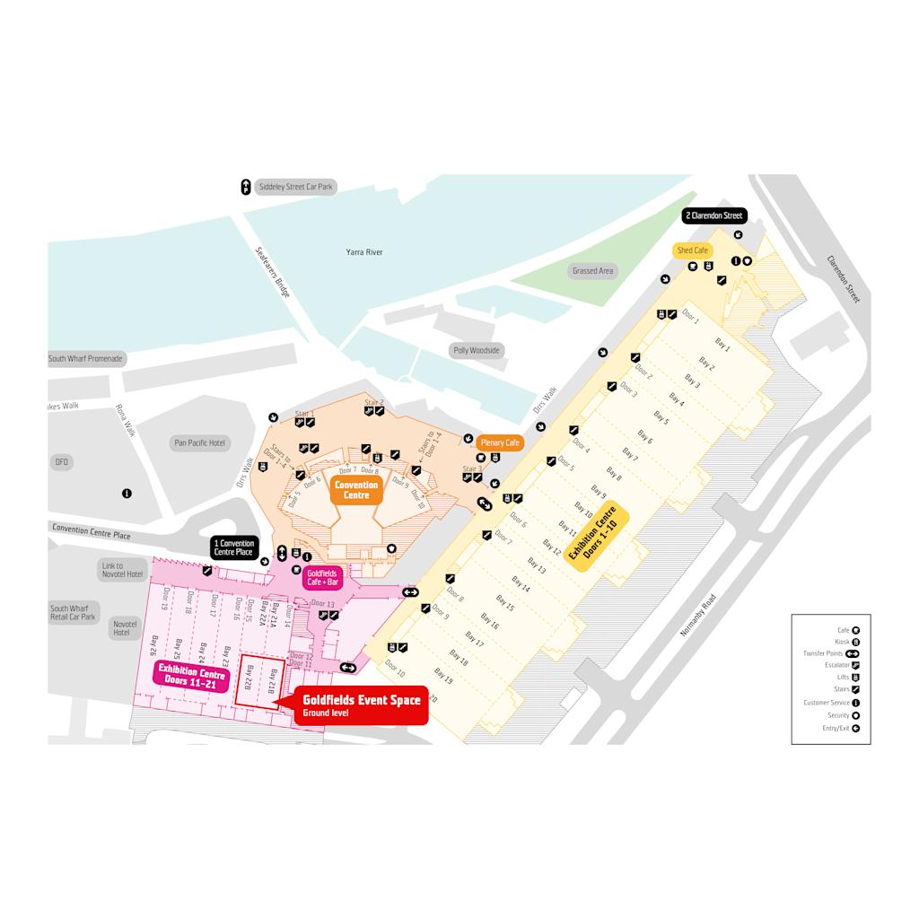 Goldfields Map Racv Goldfields Event Space | MCEC