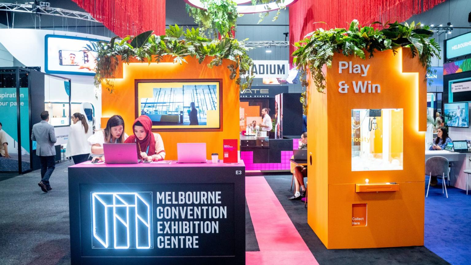 MCEC's commitment to sustainable event styling involves both waste reduction and the innovative re-purposing of materials.