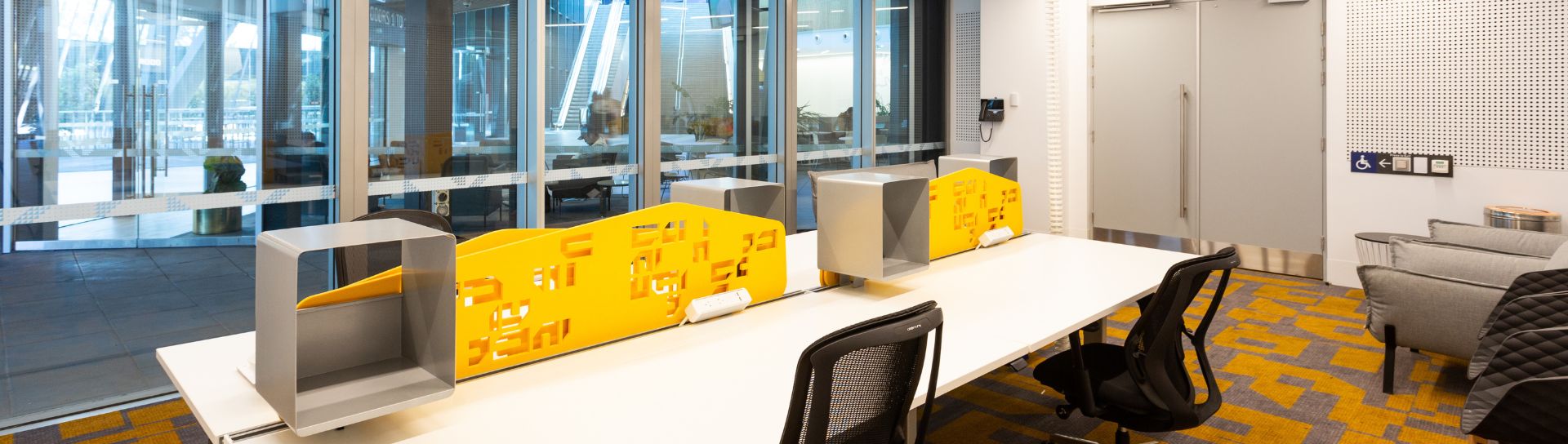 The Business Center space at MCEC is purpose-built for meetings of up to 12, this boardroom blends style and technology.