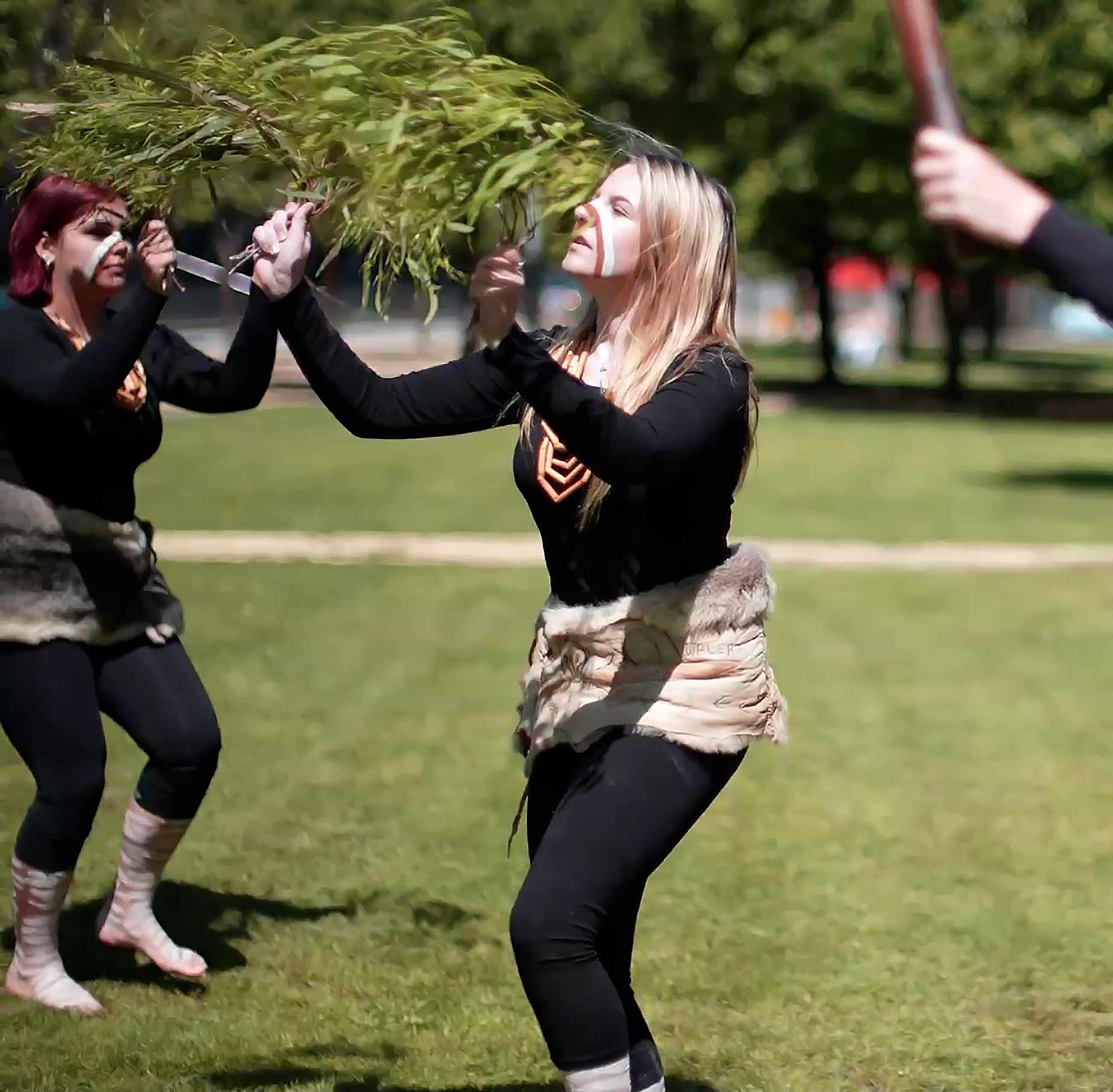 First nations: smoking ceremony performance 