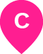 Pink marker with letter C. 