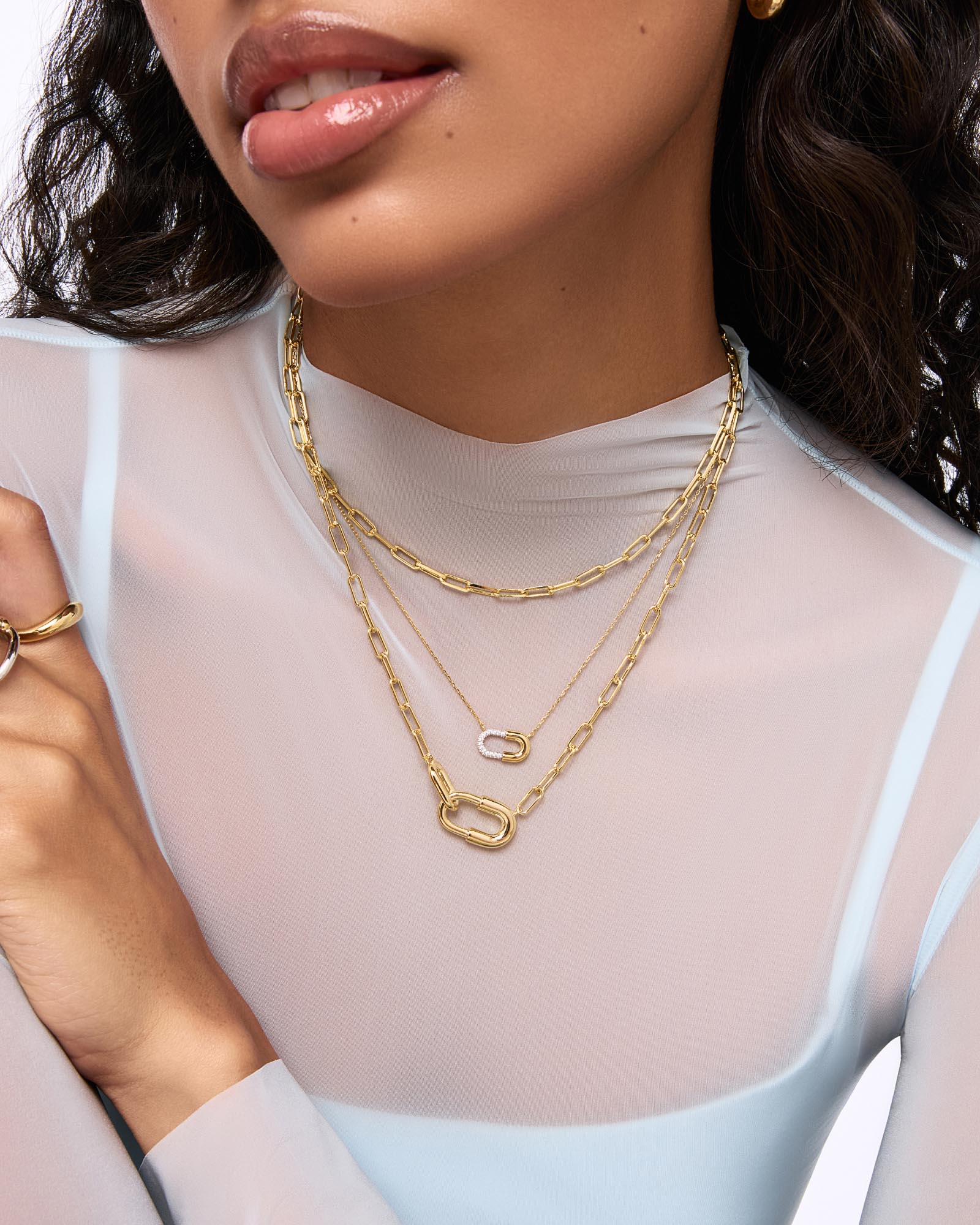 Blake Necklace Mini Micropave - Shop the look
