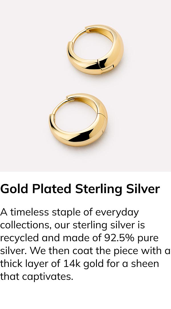 Gold Plated Sterling Silver