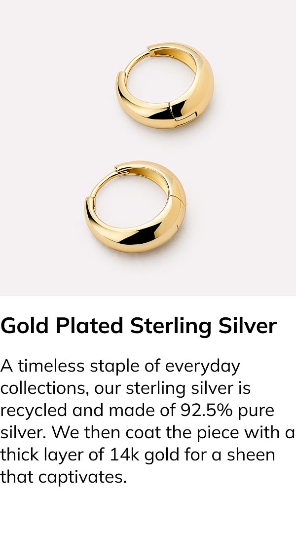 Gold Plated Sterling Silver