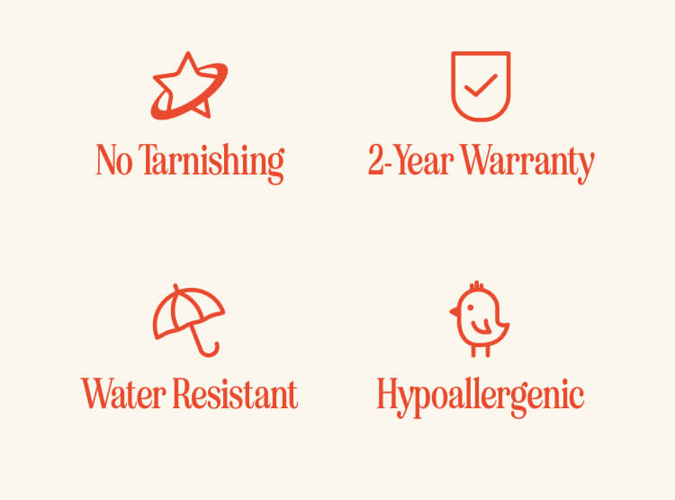 No Tarnishing / No Breaking / Water Resistant / Hypoallergenic - Ana Luisa Jewelry
