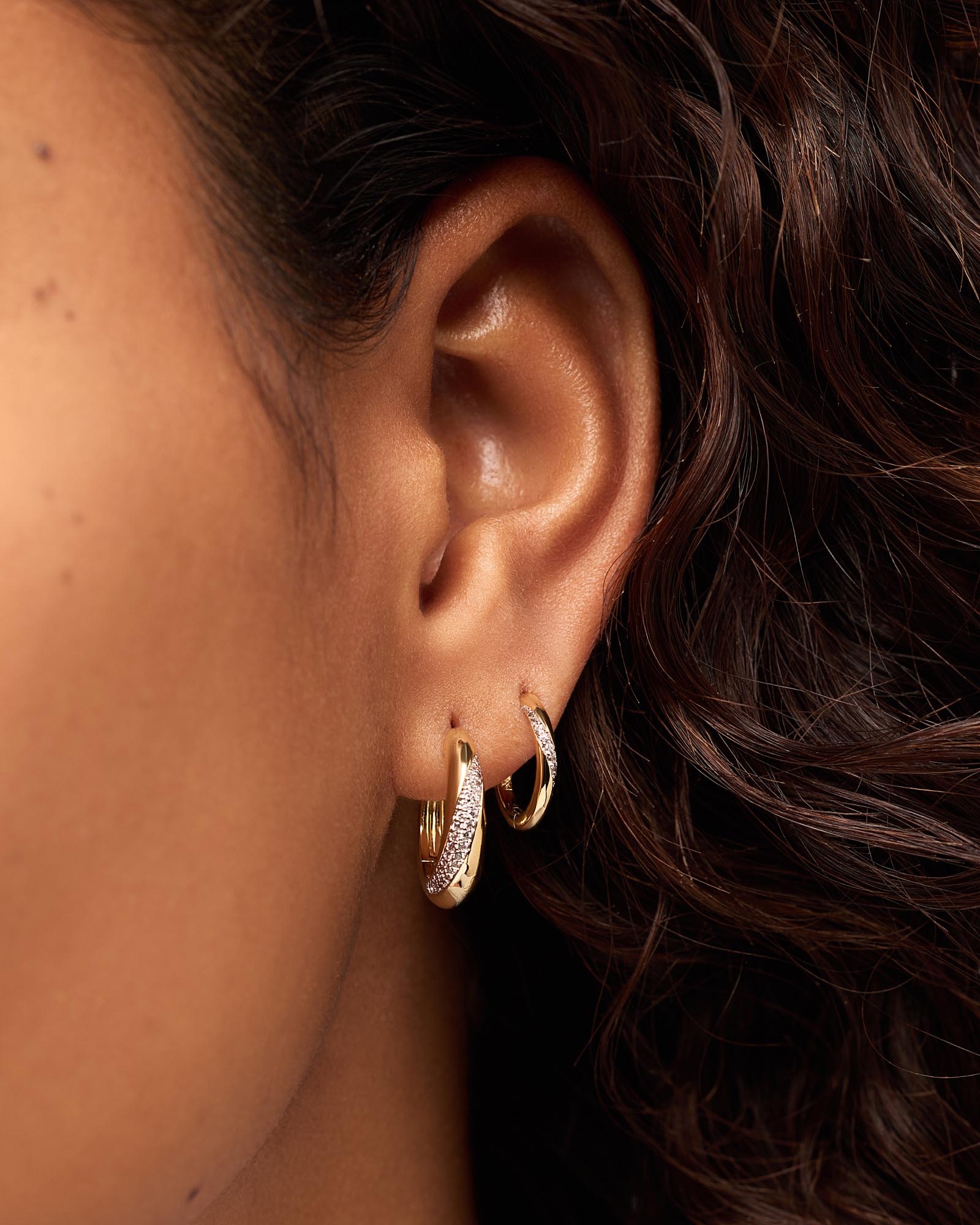 Kira Slim Hoops & Kira Bold Hoops