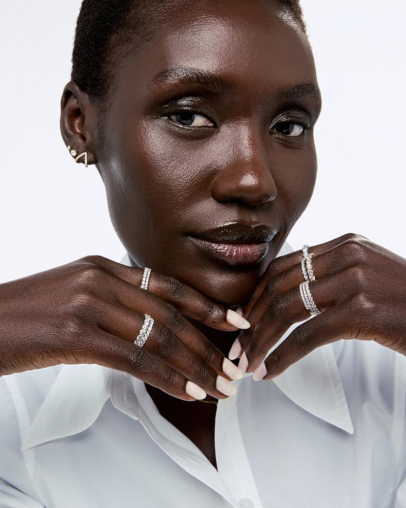 MTO Solid White Gold - Eternity Diamond Ring (1/2 ctw) - Shop the Look