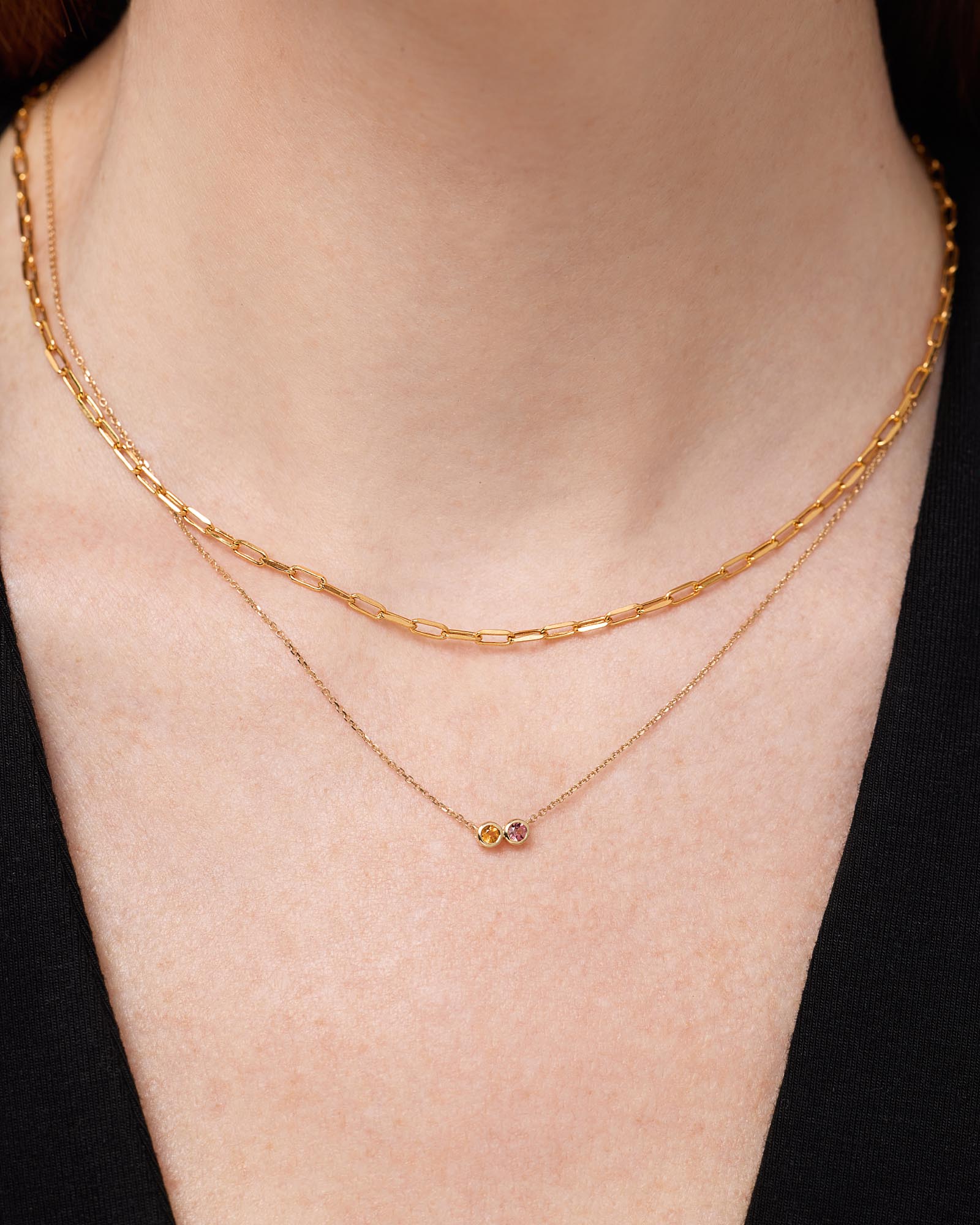 2 Stone Birthstone Necklace - Shop the look
