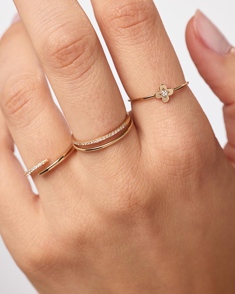 Mini Diamond Flower Ring - Shop the look