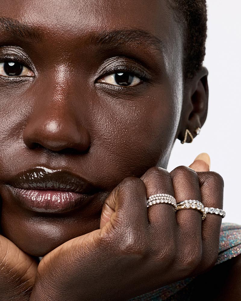 MTO Solid Yellow Gold - Eternity Diamond Ring (1 ctw) - Shop the Look