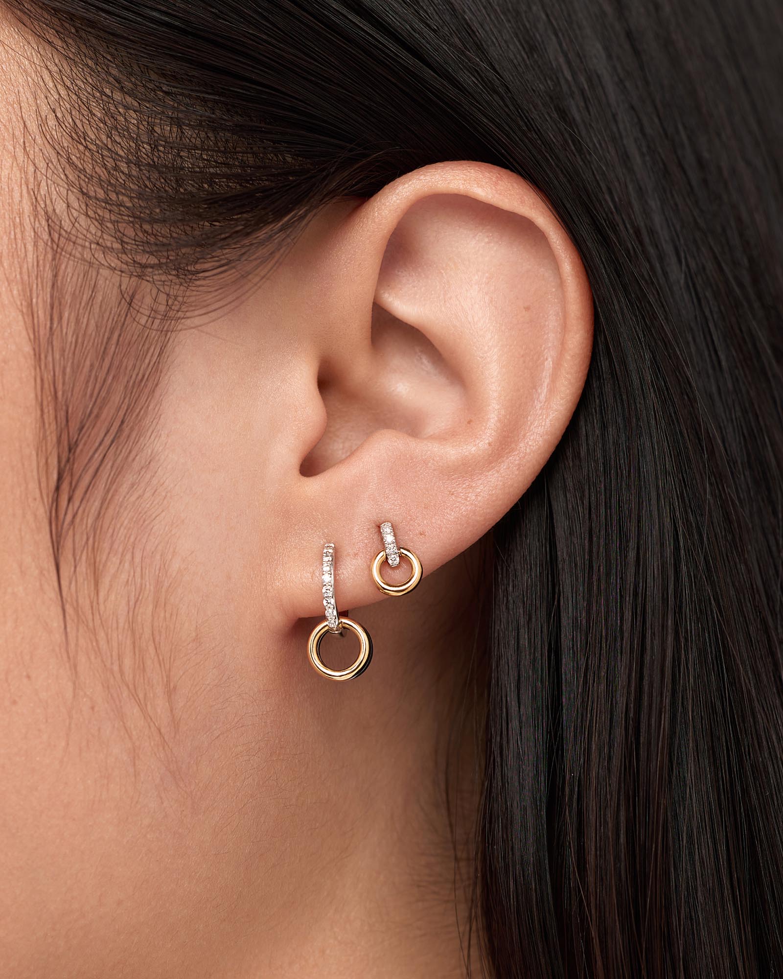 Diamond Links Hoop Earrings - Shop the look