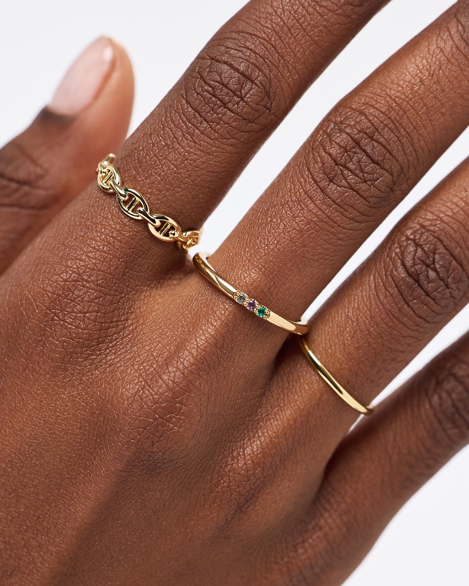 3 Stone Birthstone Ring - Shop the look