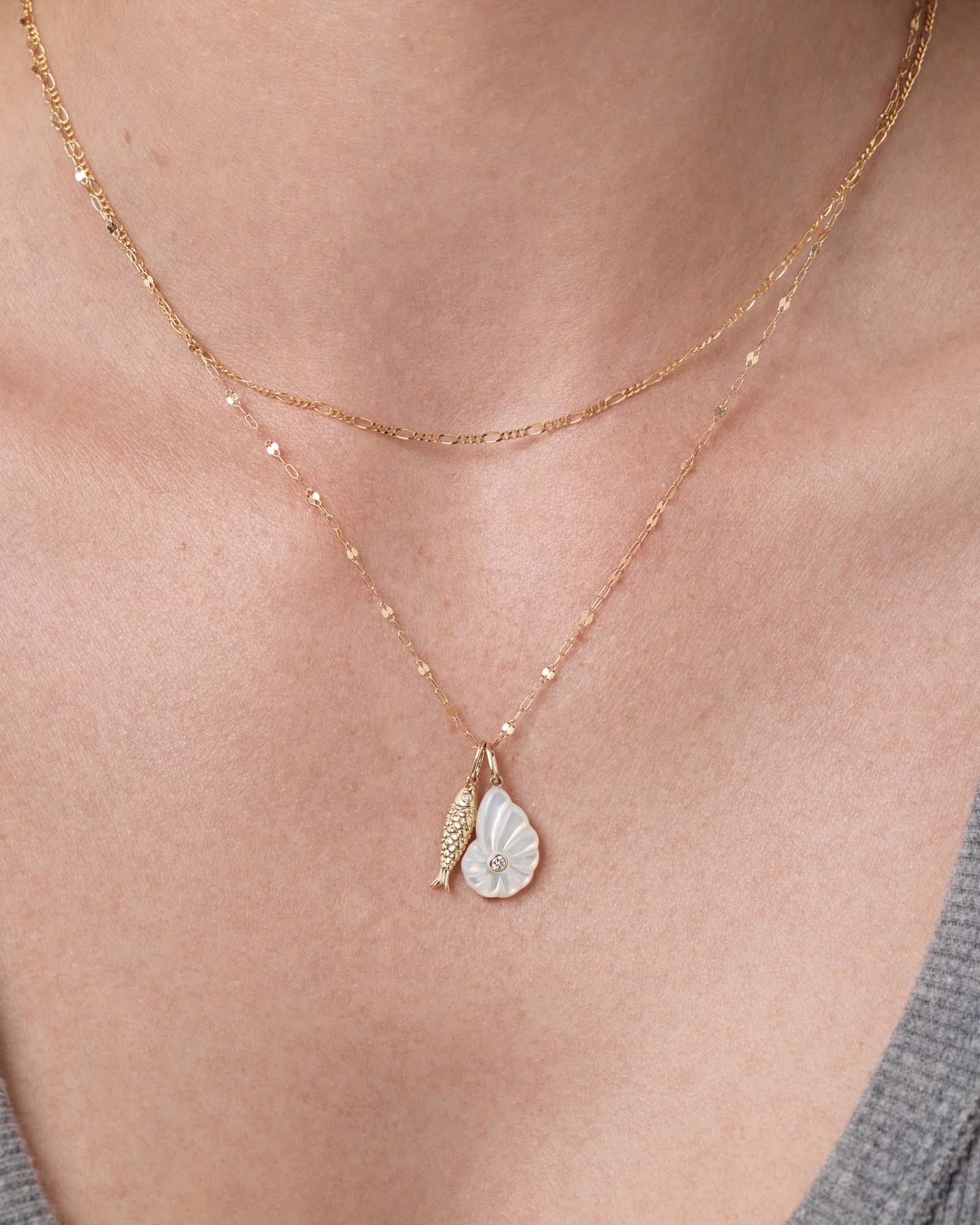 Mother of Pearl Shell Necklace - Shop the look