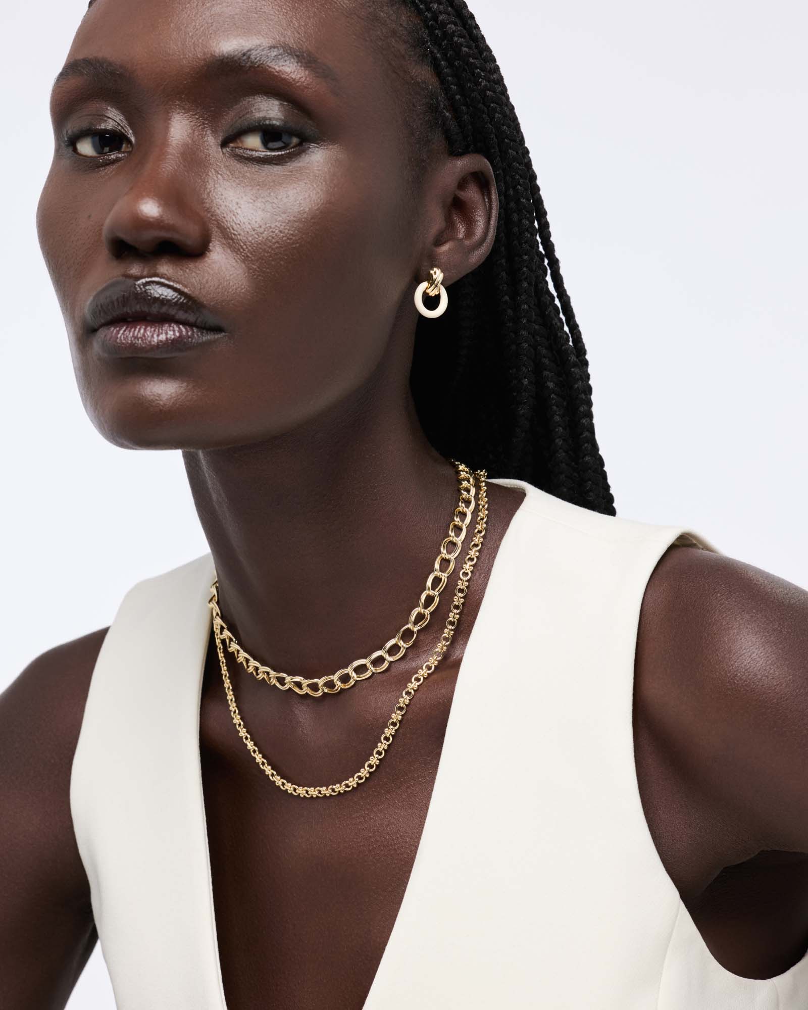 Remi Studs White - Shop the look