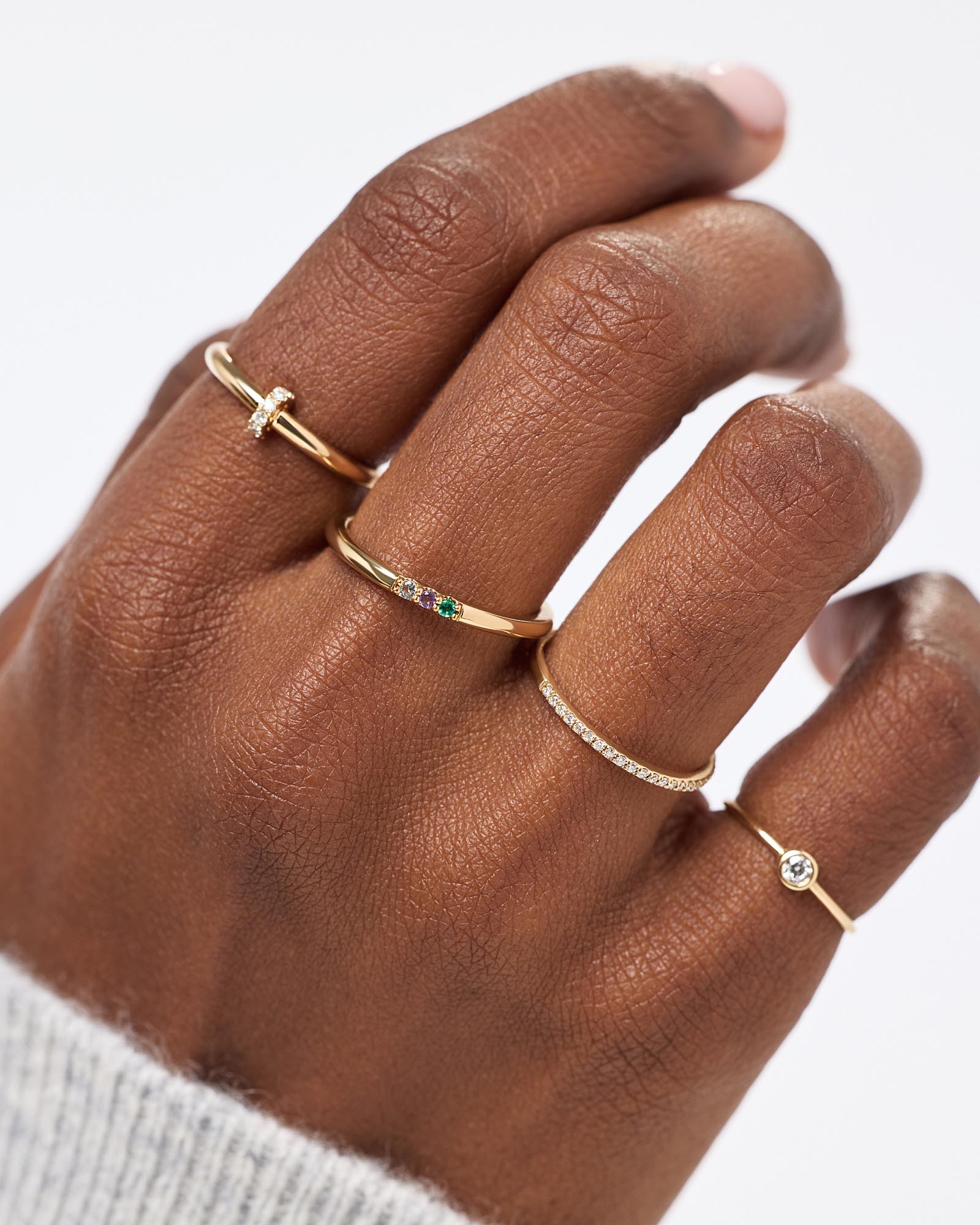 3 Stone Birthstone Ring - Shop the look