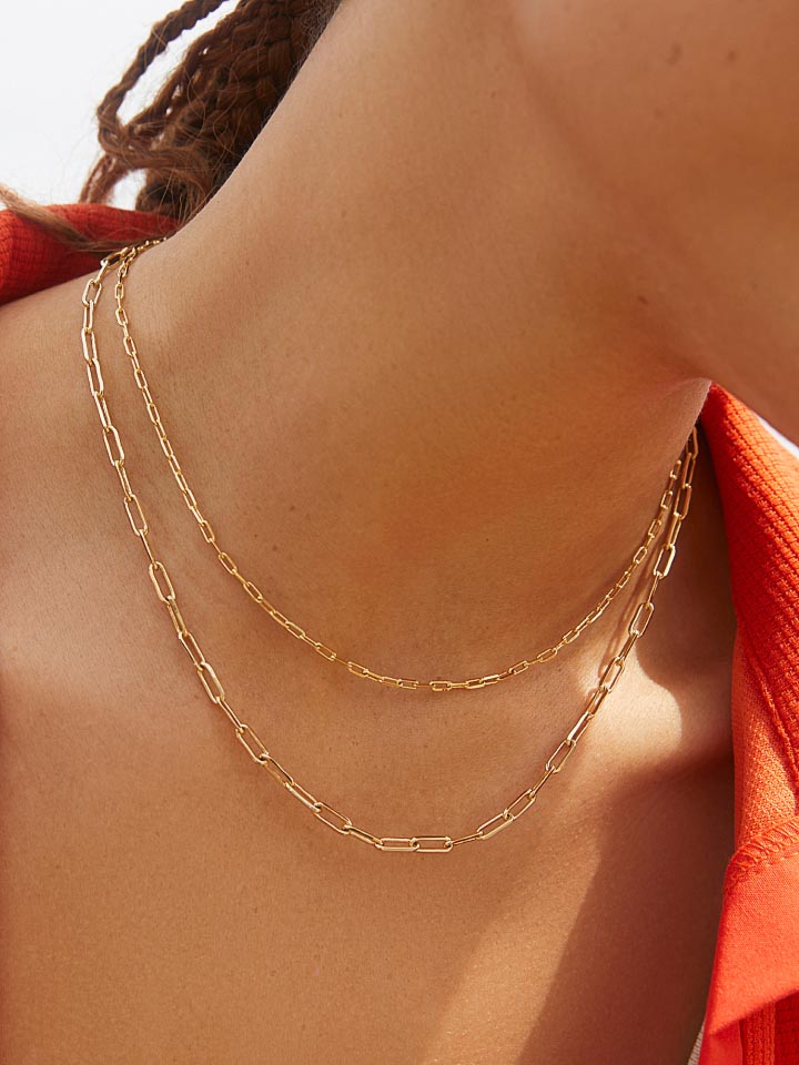 Figaro Chain Necklace - Leo Regular Short | Ana Luisa | Online Jewelry  Store At Prices You'll Love