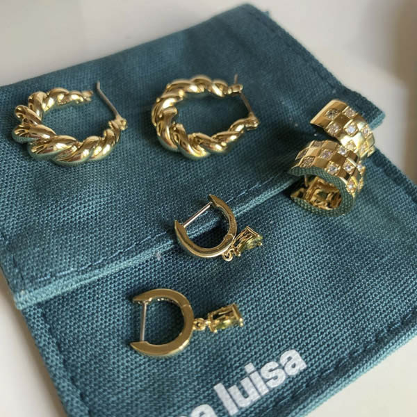 Small Hoop Earrings Eden Ana Luisa Jewelry