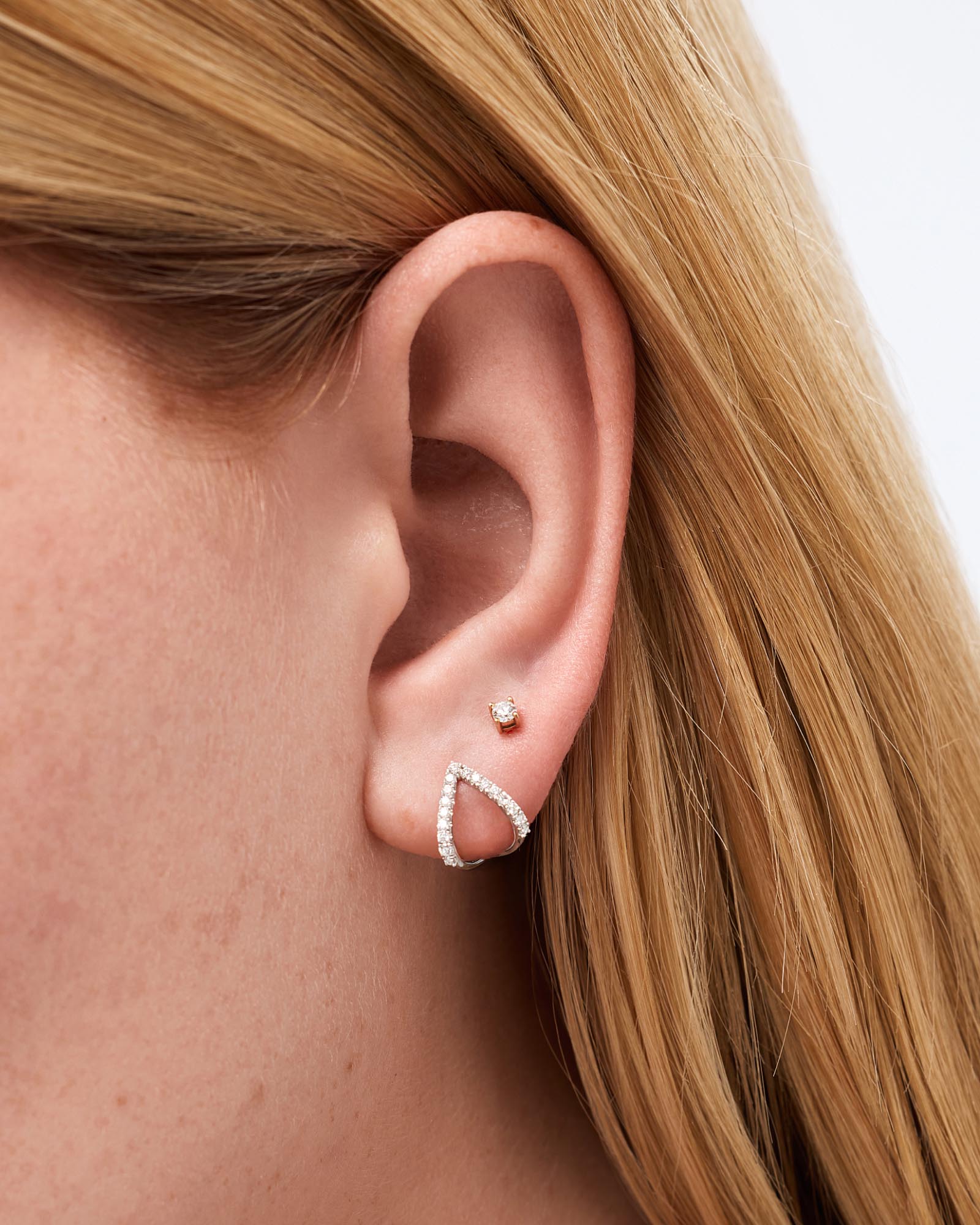 Diamond Velora Huggie Studs - Shop the look