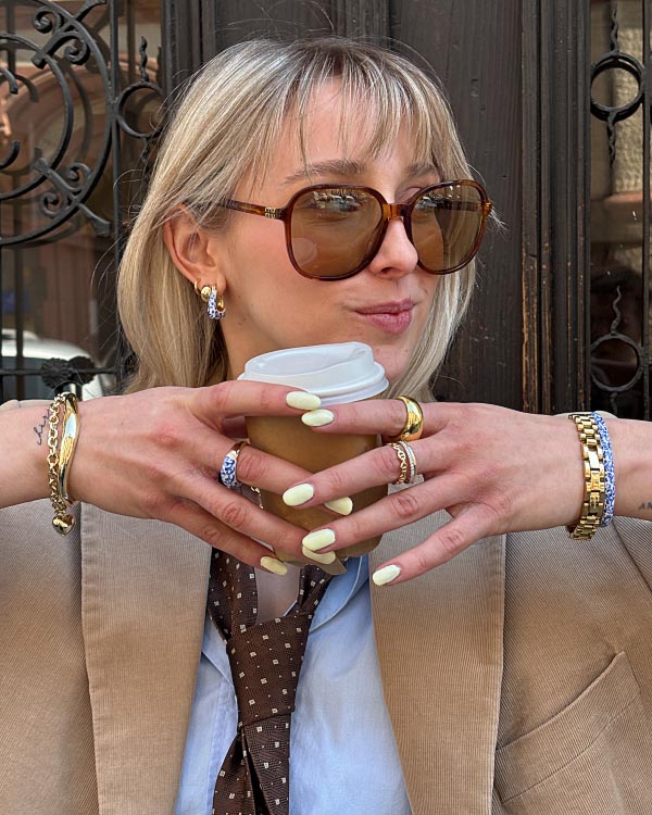 Dakota Mini, Mini Abby, Mini Huggie, Lev bracelet, Talia, Wrenley, iver, Celine Double, Ora, Stevie, Arlo Marble