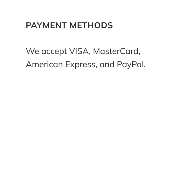payment methods