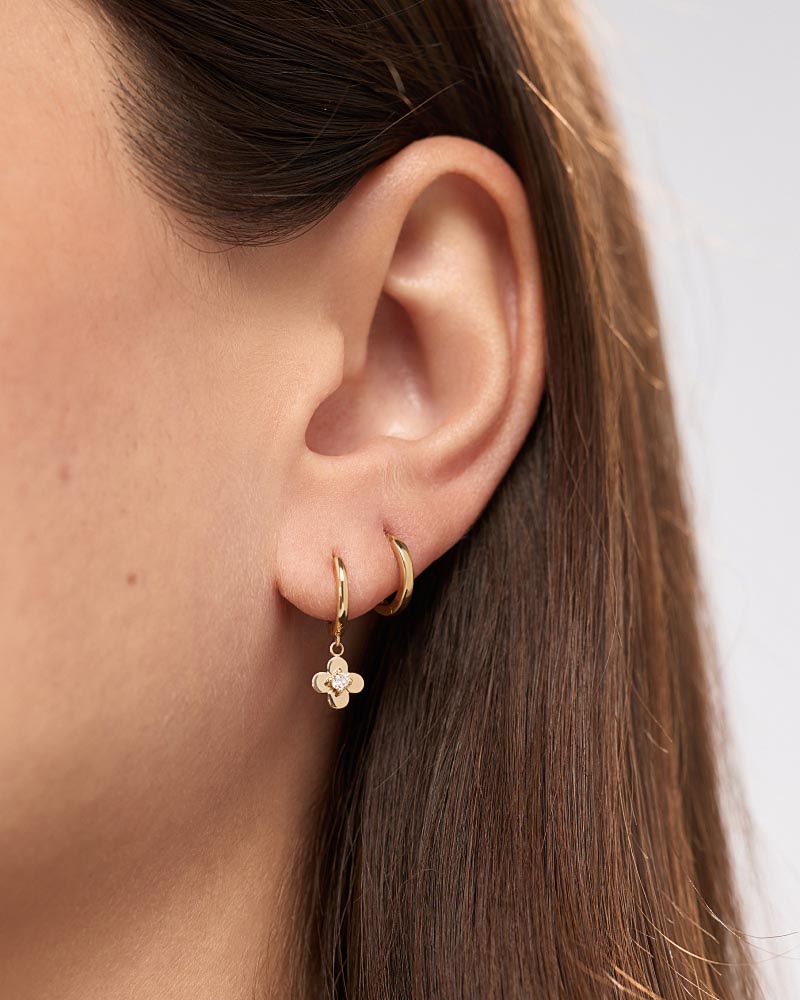 Mini Flower Drop Earrings - Shop the look