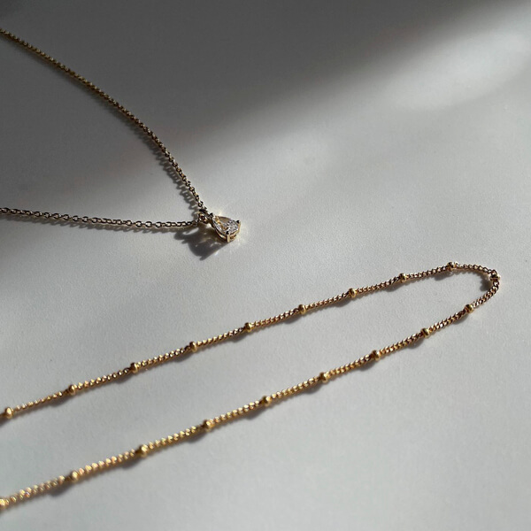 Small Ball Chain Necklace Ana Gold Ana Luisa Jewelry