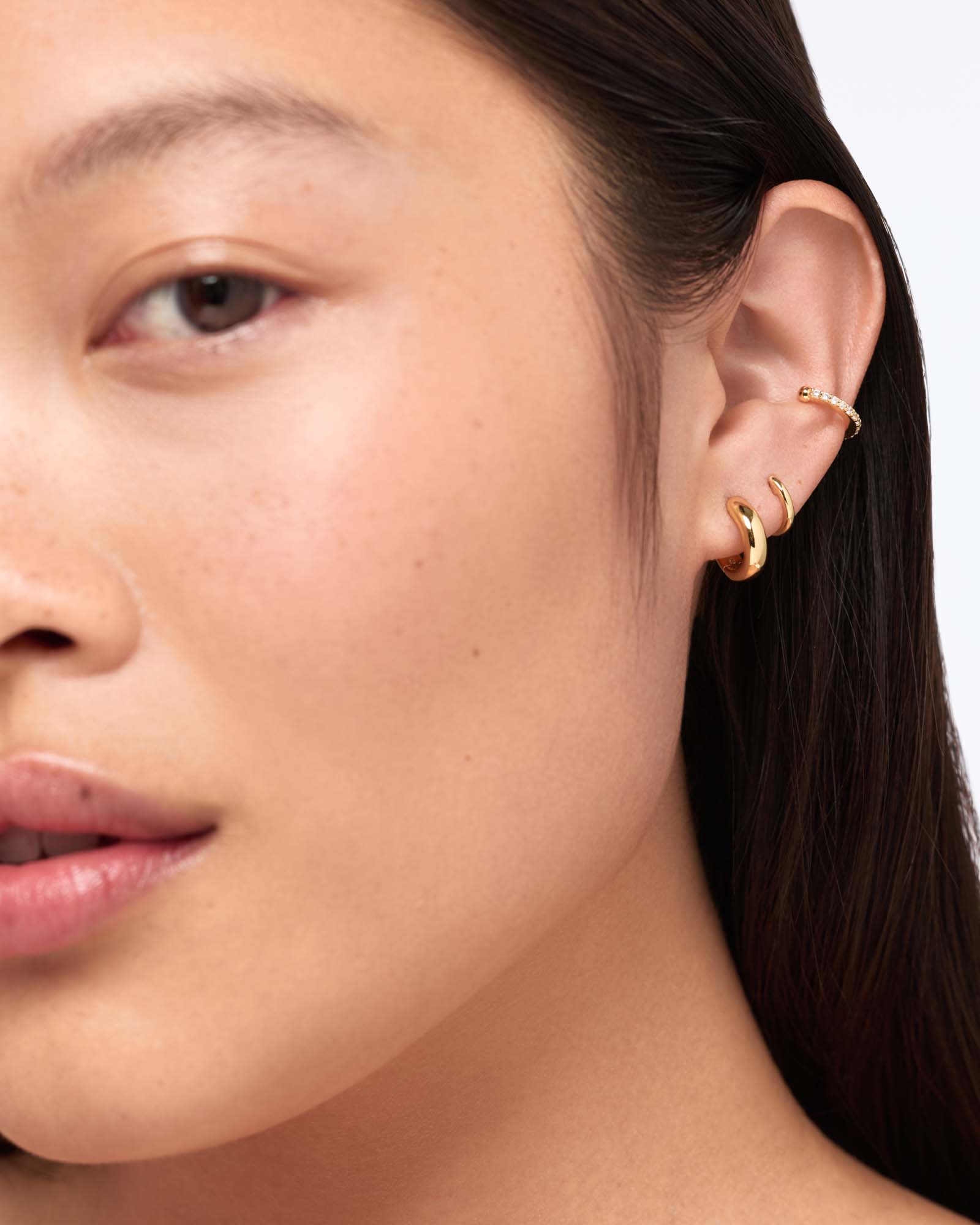 Mini Huggie Hoops - Shop the look