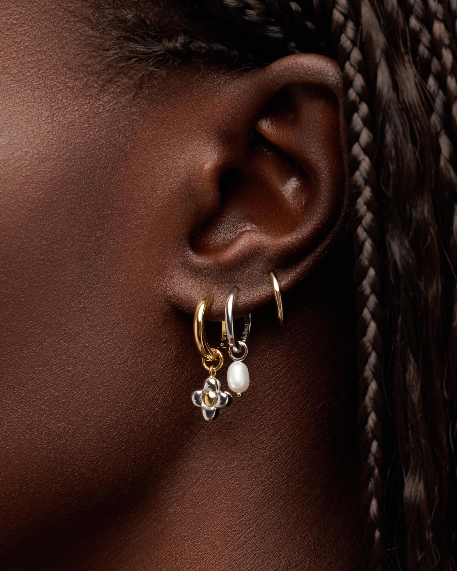 Sterling Silver - Mini Huggie Hoops - Shop the Look