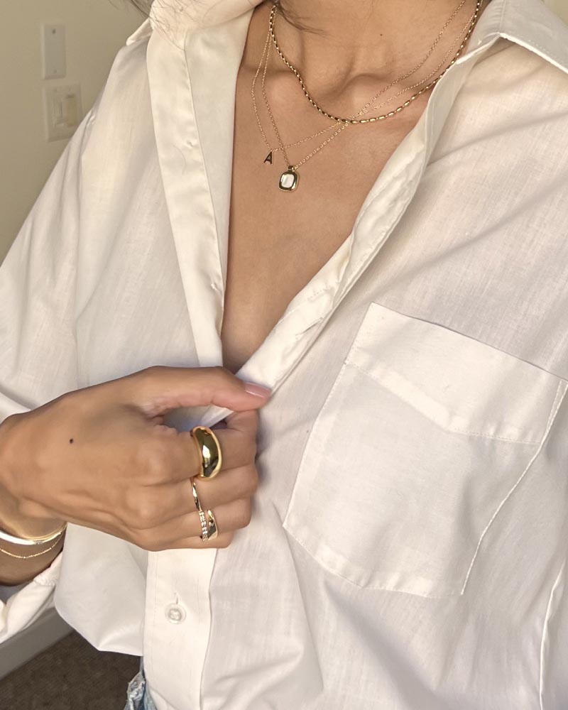 Capri, Letter Necklace, Clara, Noa, Darcy, Eliora