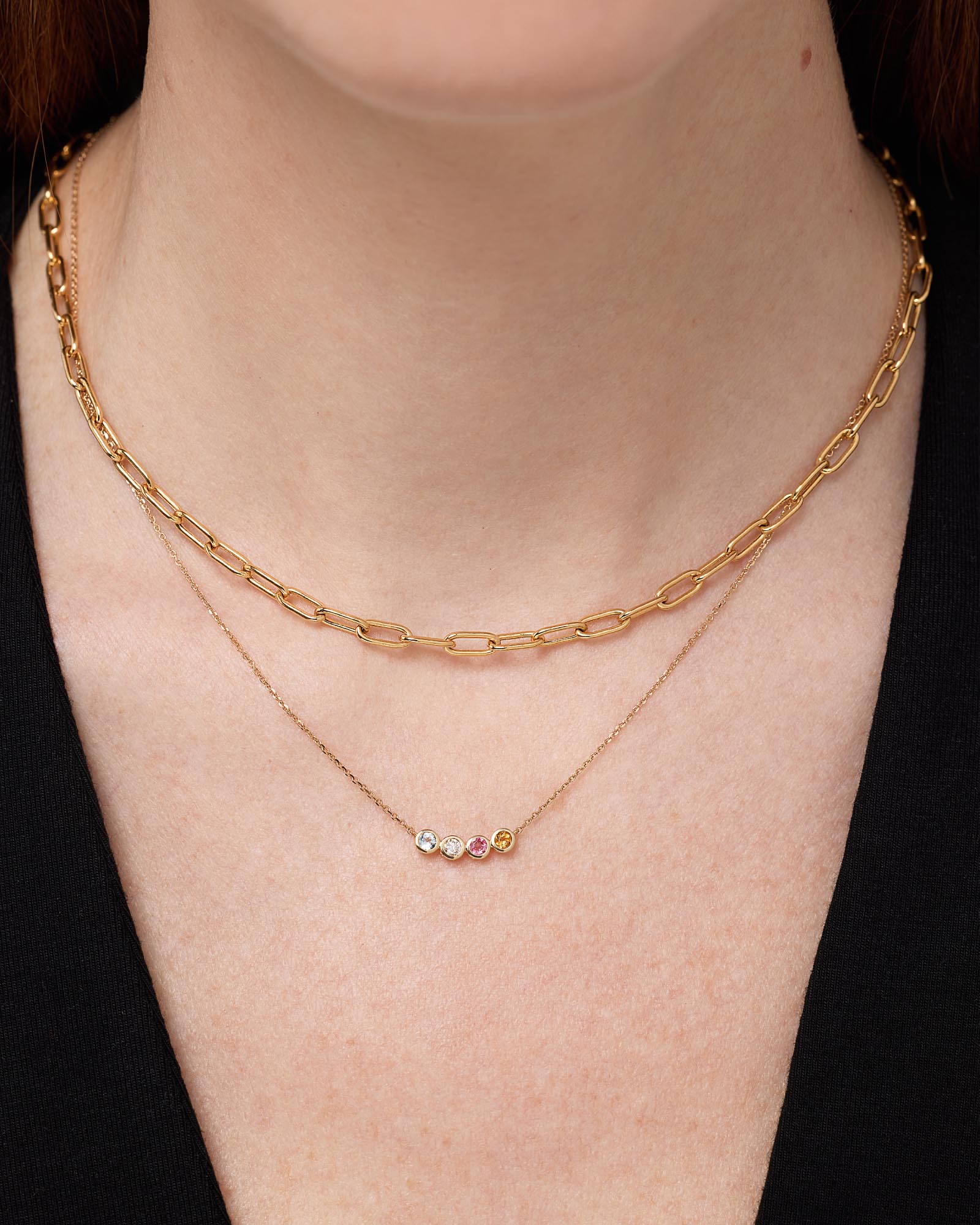 4 Stone Birthstone Necklace - Shop the look