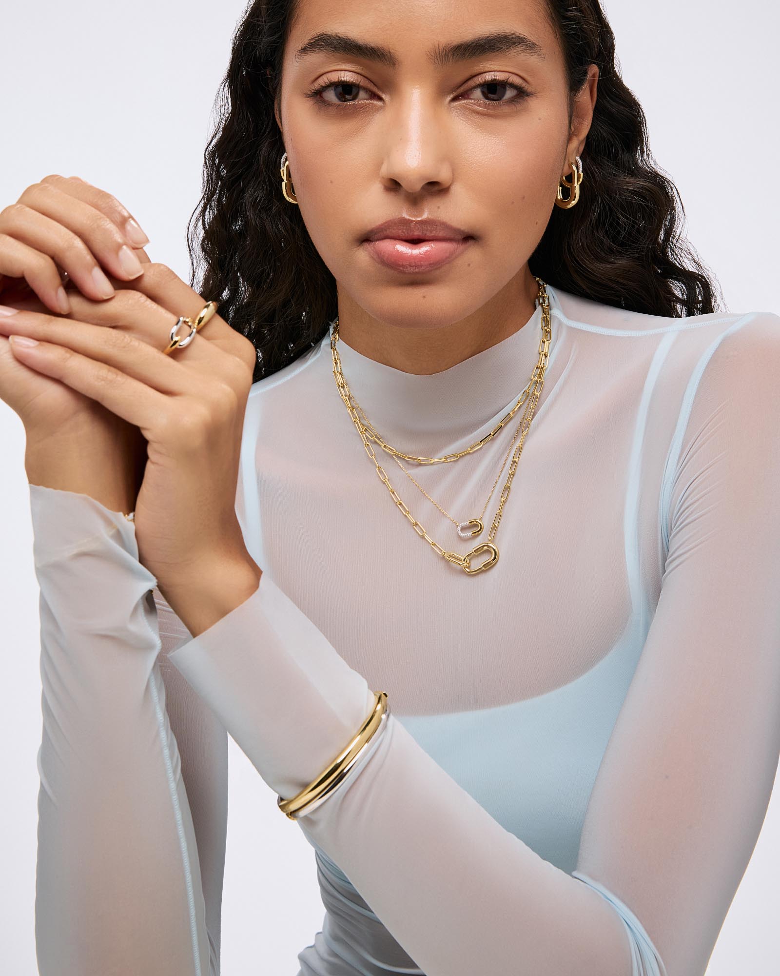 Brynley Hoops Mini Micropave - Shop the look