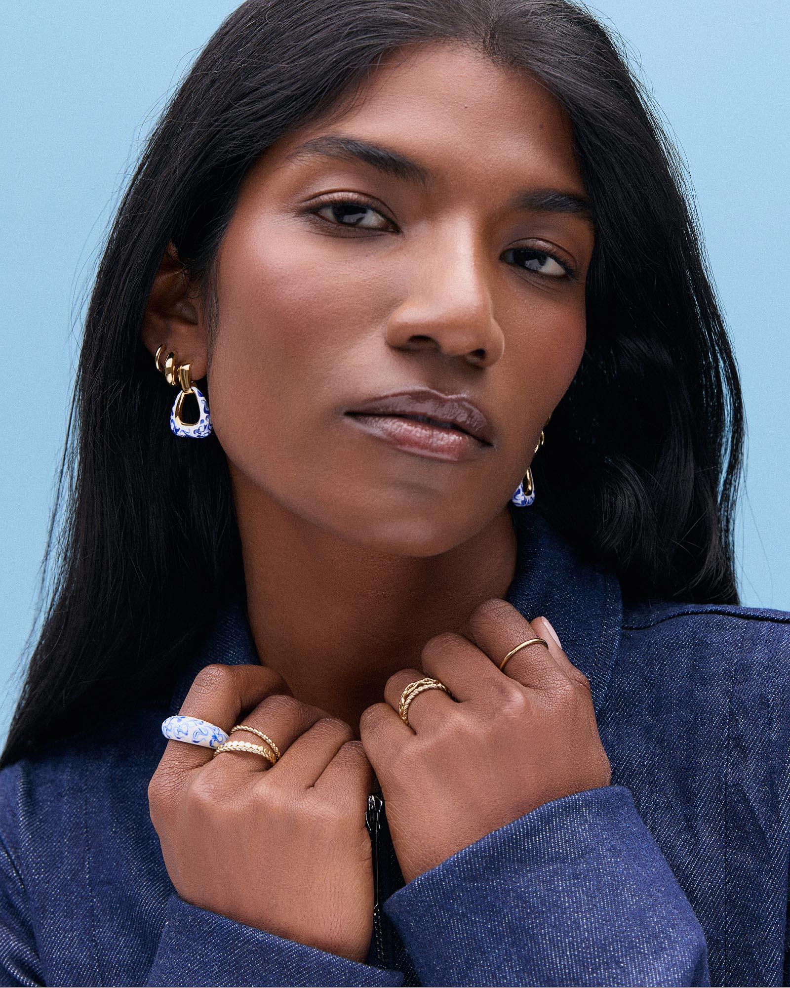 Dakota Door Knocker Marble Blue - Shop the look