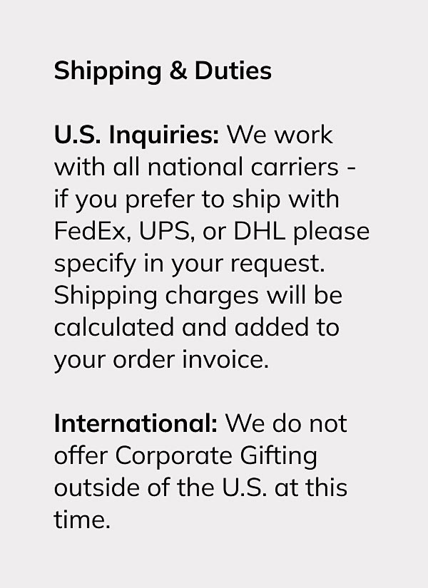 shipping & duties