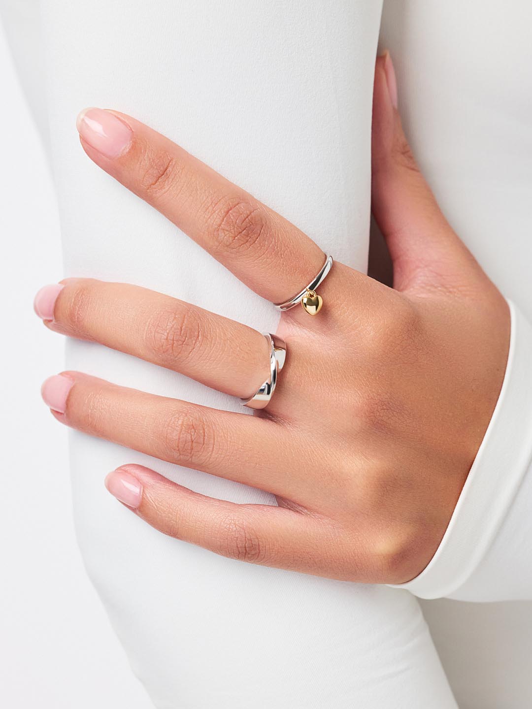 ana luisa リング 指輪 14K GOLD LEIA TWO TONE Heart Ring Heart Ring - Leia Two Tone | Ana Luisa | Online Jewelry