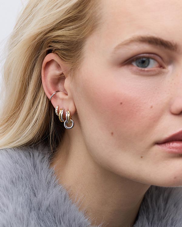 Asher drop, Asher, Suzanne, Simple Ear Cuff Silver