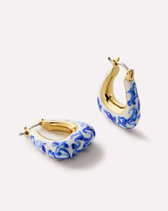 Earrings - Heart Earrings - Dakota Marble Blue - Looking for something else