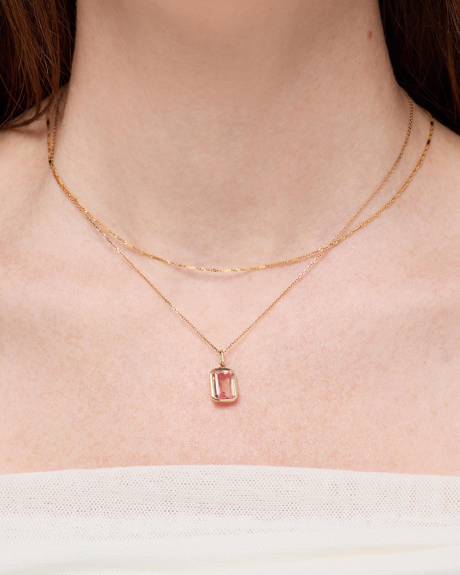 Light Pink Sapphire Spritz Necklace - Shop the look