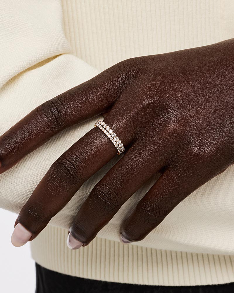 MTO Solid Yellow Gold - Eternity Diamond Ring (1/2 ctw) - Shop the Look