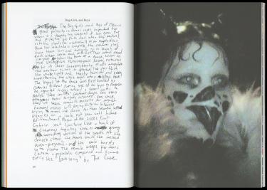 Images by Isamaya Ffrench, handwriting by me, fast version
