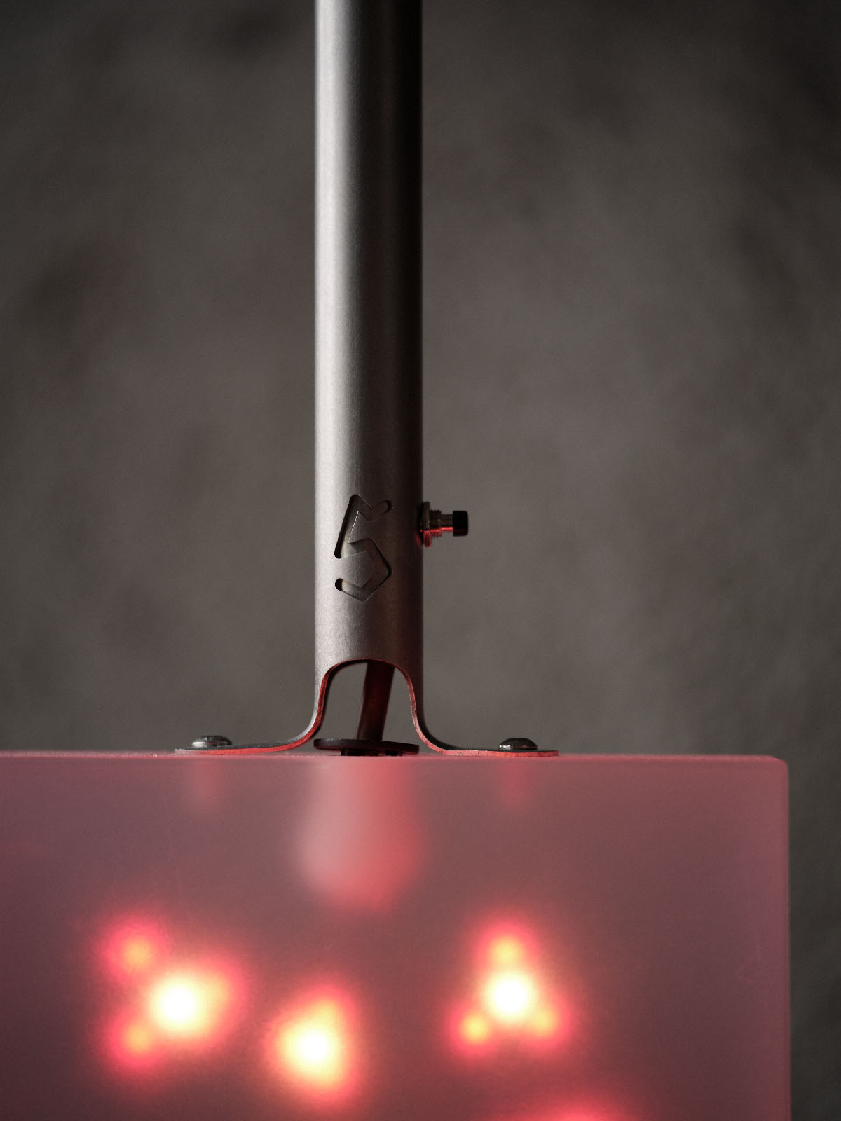 Engraved table numbers as part of the pendant lights