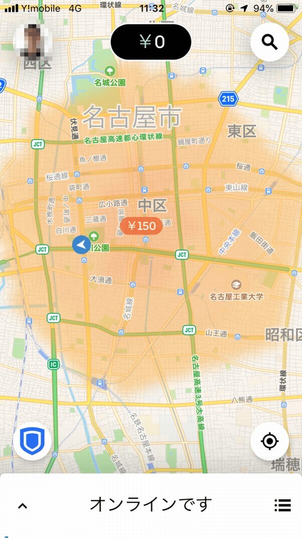 名古屋のヒートマップ