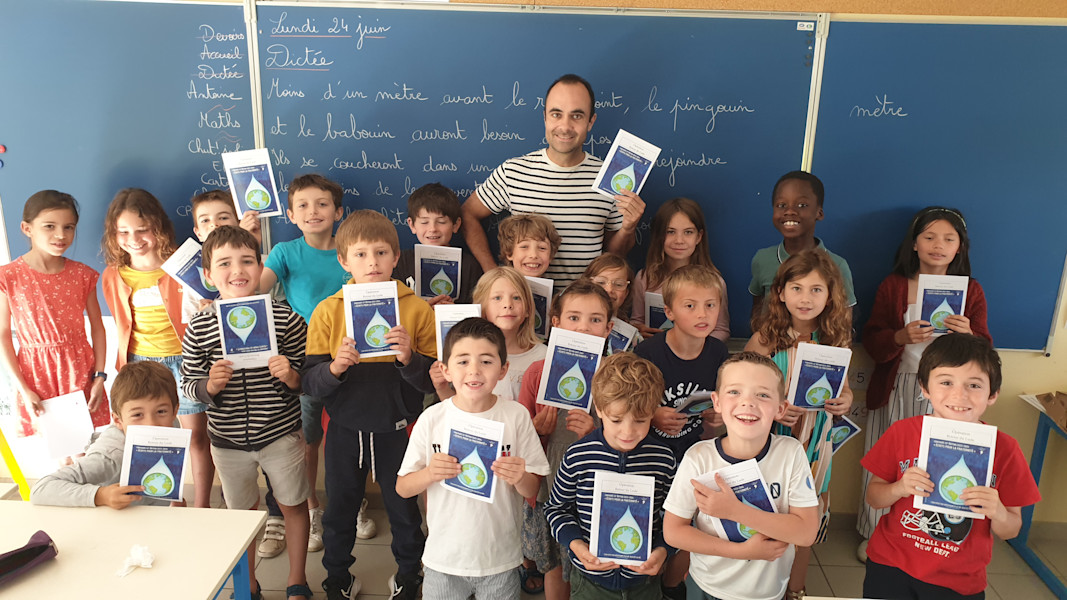 Atelier d'écriture autour de l'eau avec les élèves de l'école Marin Marie de Carolles