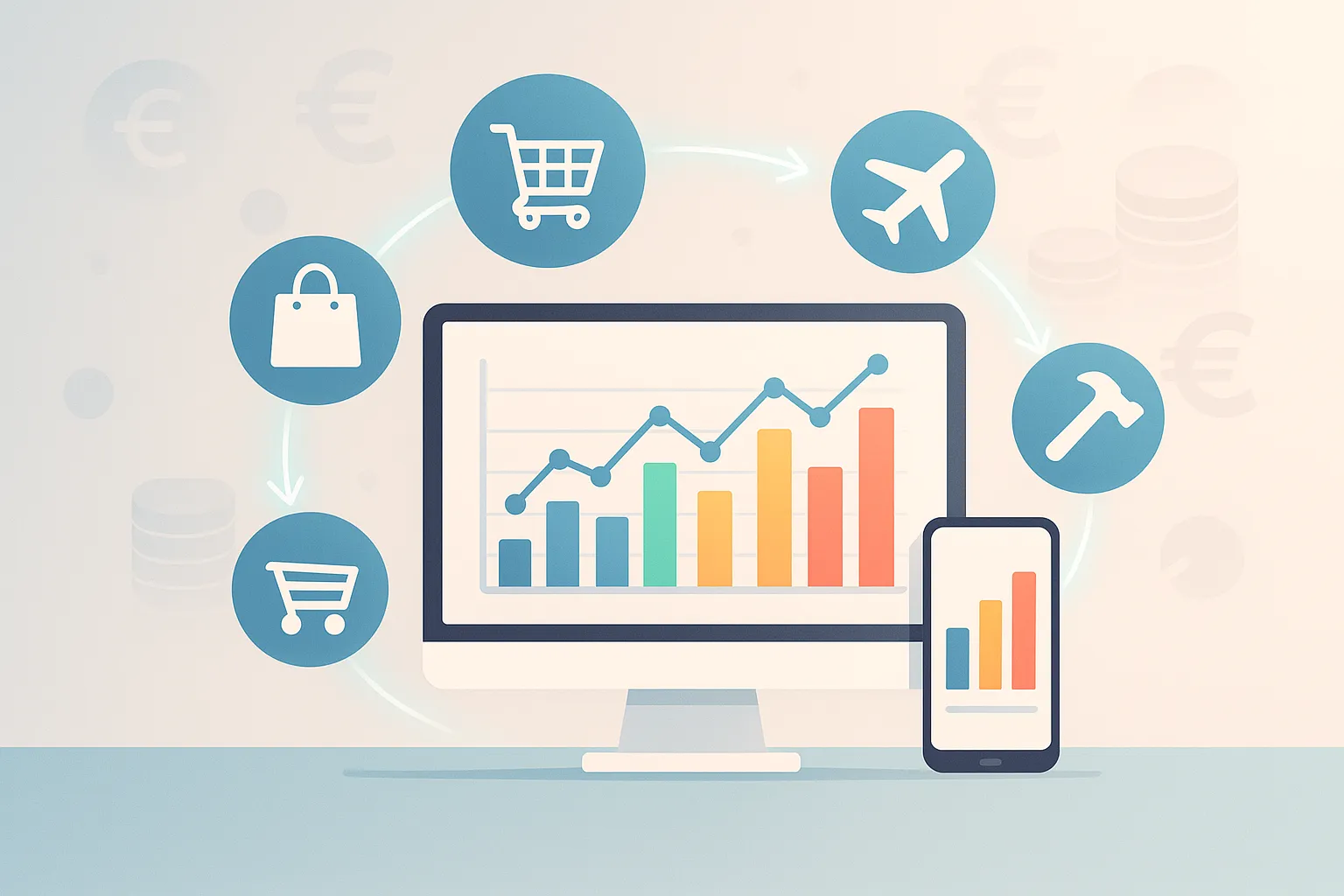 Graphique en barres montrant l'évolution des taux de cashback par secteur entre 2024 et 2025 — bricolage, alimentaire et mode en hausse, streaming et voyages en recul