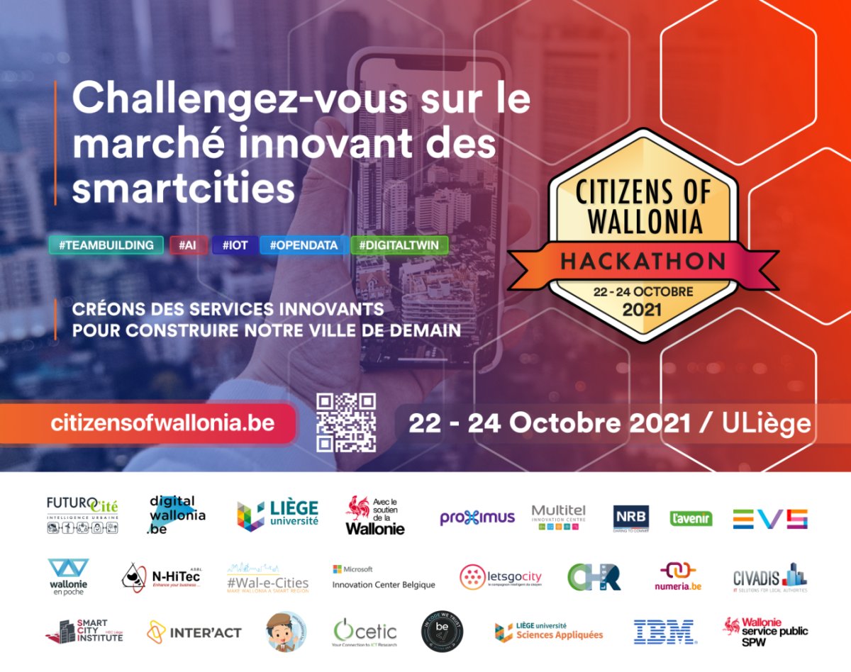 Hackathon Citizens of Wallonia's banner