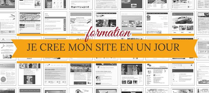 Je crée mon site Internet en un jour's banner