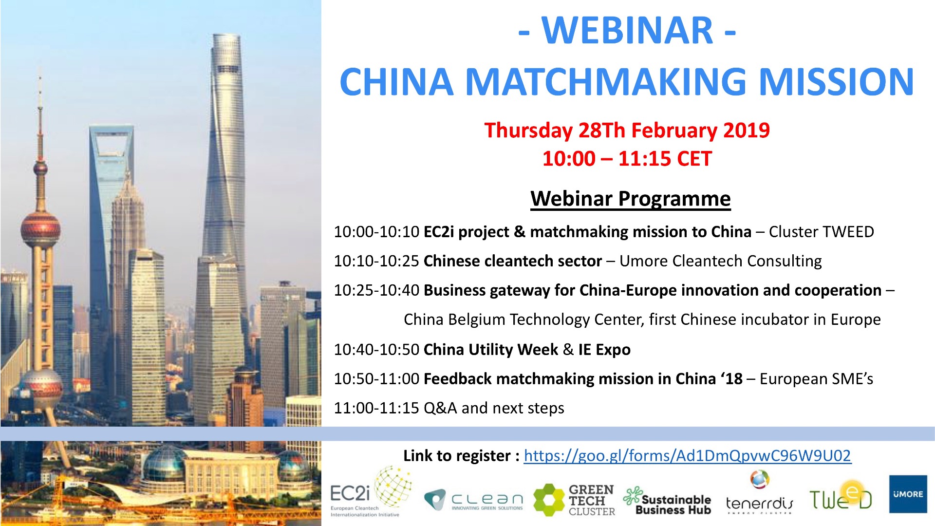 China Cleantech's Market Webinar - 28 février 2019