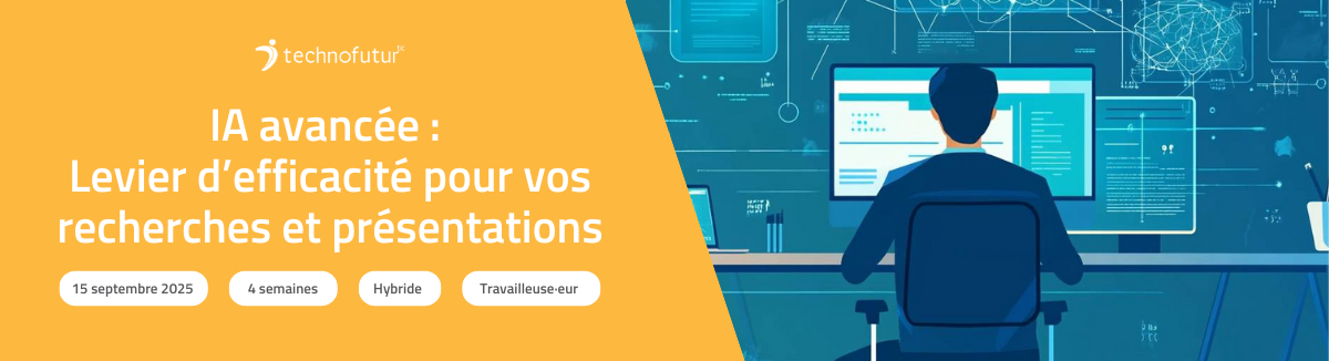 Formation IA avancée : Levier d’efficacité pour vos recherches et présentations's banner