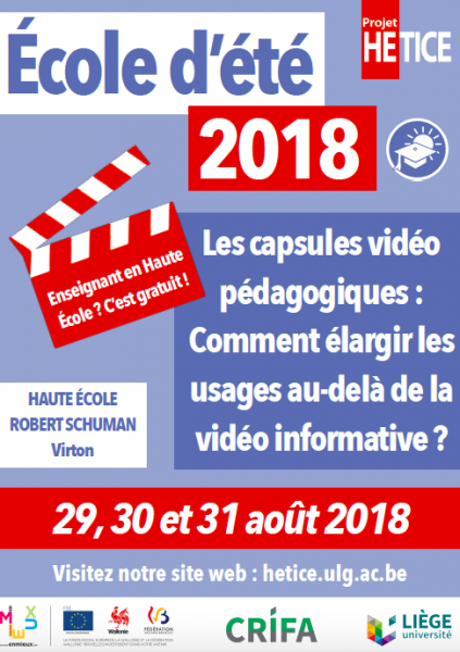 École d'été HETICE : les capsules vidéo's banner