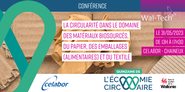La circularité dans le domaine des matériaux biosourcés, du papier, des emballages (alimentaires) et du textile, QEC 2023